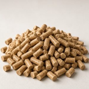 Wood biomass pellets